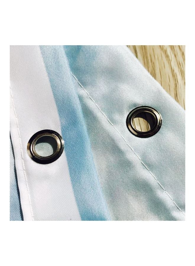 NIBEMINENT 4-Piece Elephant Printed Shower Curtain Set Brown/White 40x4x30centimeter - Image 5