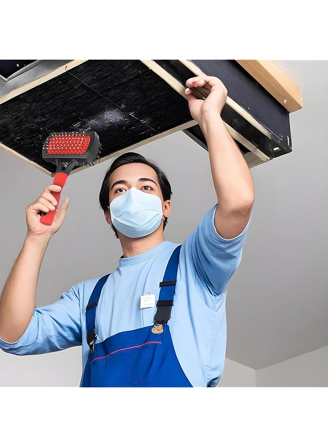 KASTWAVE Air Conditioner Coil Cleaning Brush Set, 1 Dual-Sided Evaporator Coil Cleaner & 1 Ac Fin Comb, Hvac Cleaner For Efficient Maintenance - Image 2