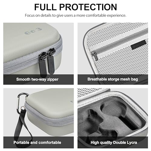 Tomat Carrying Case for Insta360 GO 3S Action, Storage Bag Mini Protective Case Compatible for Insta360 GO 3S/3 Action Camera Accessories - Image 3