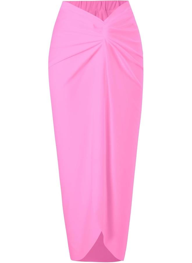 Y&D Women's One Piece Swimsuit with Cover up Set Beach Wrap Skirt Retro Bikini Set Two Piece Bathing Suit with Cover up - Image 4