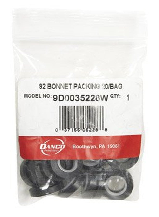 Danco 35228W #92 Faucet Bonnet Packing 3/8 " Id. X 13/16 " Od. X 3/16 " (20 per bag) - Image 1
