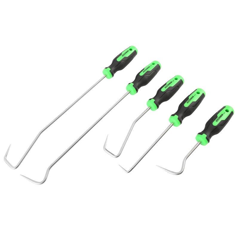 OEMTOOLS 26519 5 Piece Hose Remover Set Cotter Pin Removal Tool for Radiator Line and Heater Hose Removal Coolant Hose Remover Black and Green