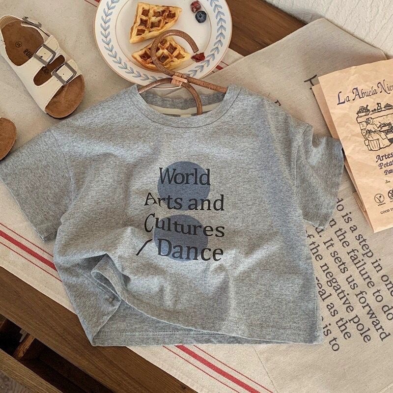 Pure Cotton Kidsren'S Short-Sleeved T-Shirt Summer 2026 New Cute Baby Cartoon Casual Tops For Small And Medium-Sized Kidsren For Boys And Girls - Image 1