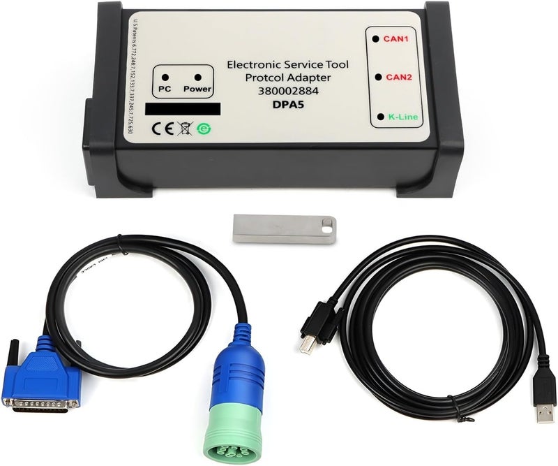 أداة تشخيص Otobaijeni EST V98 V95 V911 V86 CNH DPA5 مجموعة أدوات تشخيص 380002884 محول بروتوكول ديربورن 5 لأدوات الخدمة الإلكترونية لنيو هولاند EST DPA5