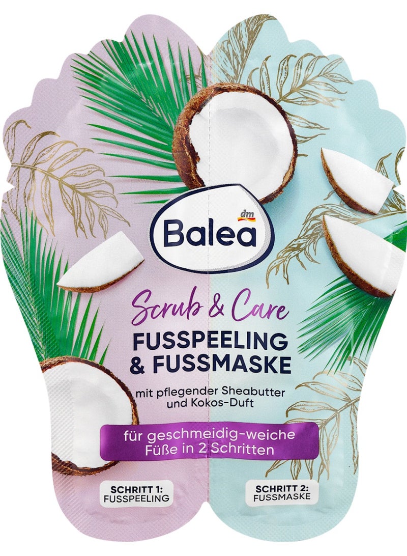 balea Fusspeeling & Fussmaske Set - 2 x 10 ml / 20 ml
