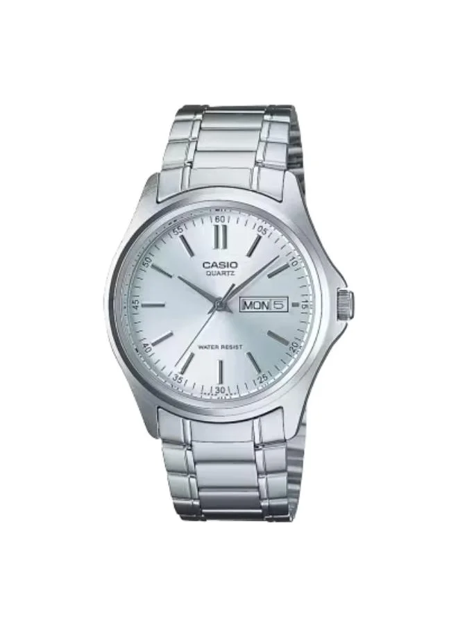كاسيو Men's Analog Display Watch With Silver Stainless Steel Strap - MTP-1239D-7A