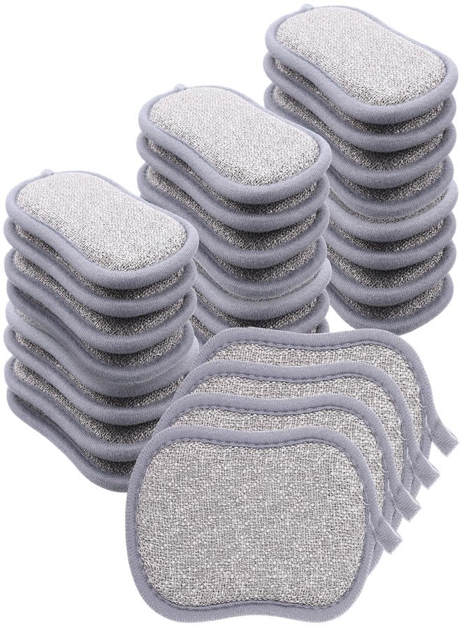 xozeooeu 28 Pack Multi Purpose Kitchen Scrub Sponges, Non Scratch Reusable Dual Sided Microfiber Dish Sponge for Cleaning Pots Pans Dishes - Image 1
