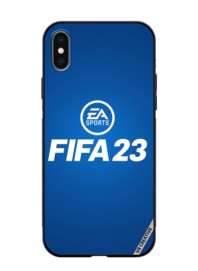 VR CREATIVE Protective Case Cover For Apple iPhone X/XS Fifa 23 Blue Ea Design Multicolour - Image 1