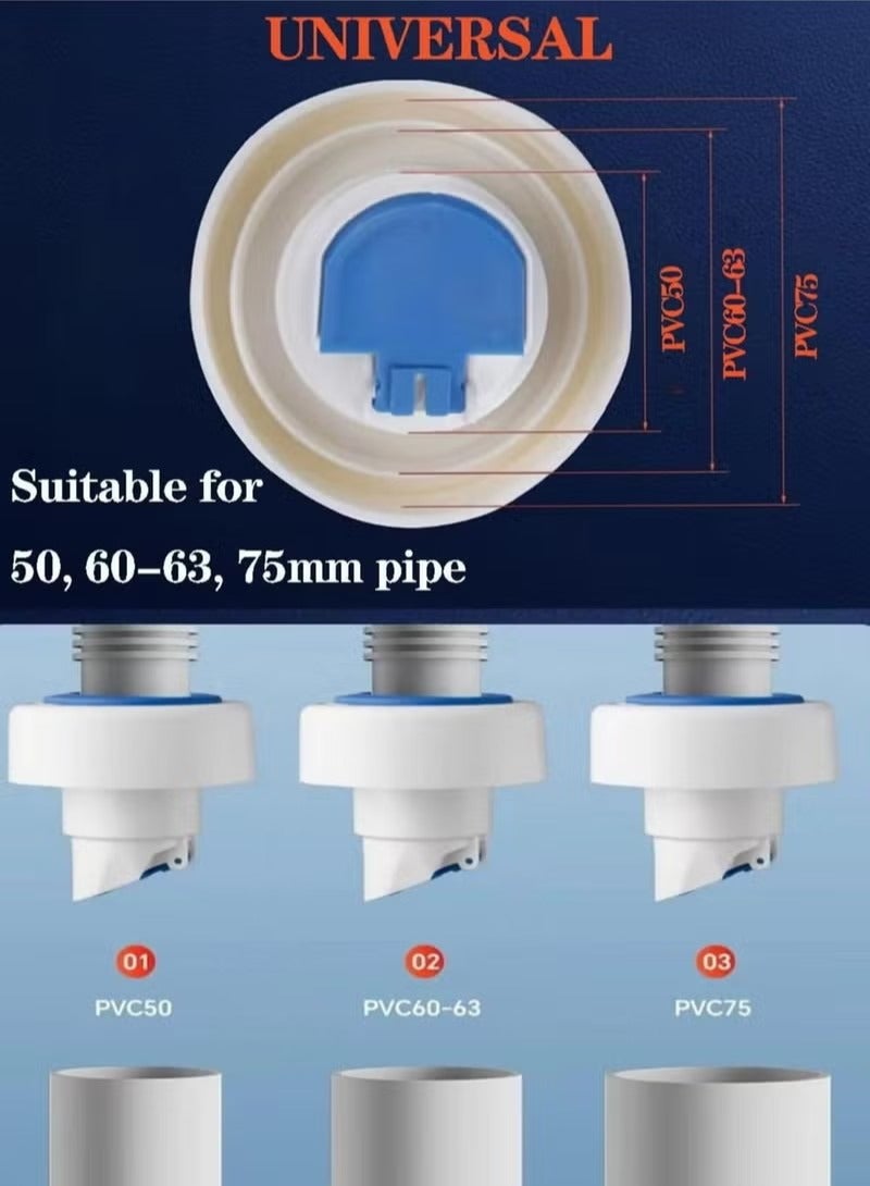 2pcs Universal Drain Pipe Hose Seal Deodorant Plug Sewer Pipe Sealer for Bathroom Kitchen Washing Machine - Image 2