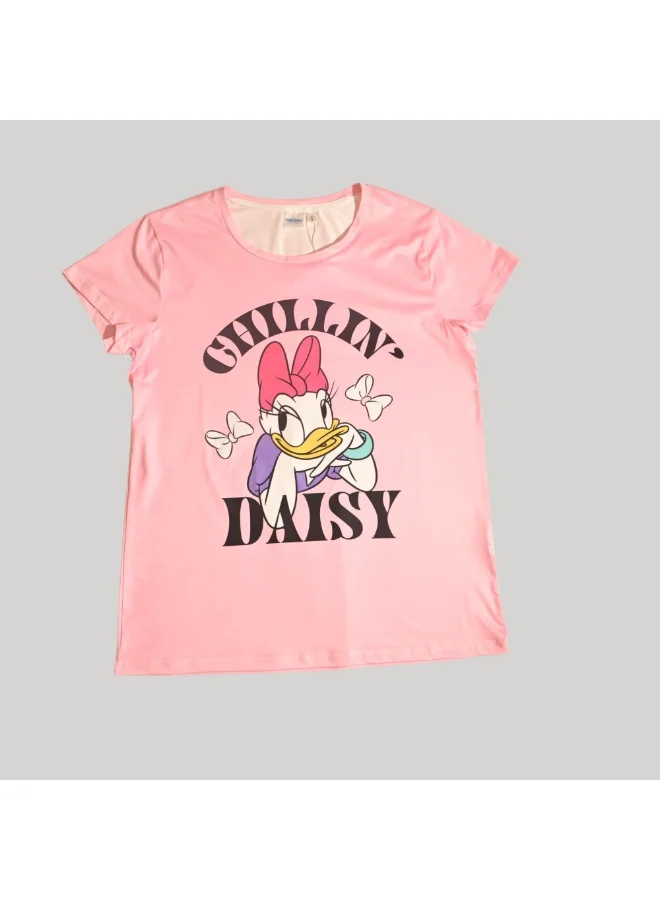 Disney  DAISY DUCK WOMENS SHORT SLEEVE PAJAMA SETS , SILKY POLYESTER for Women | Best Price UAE