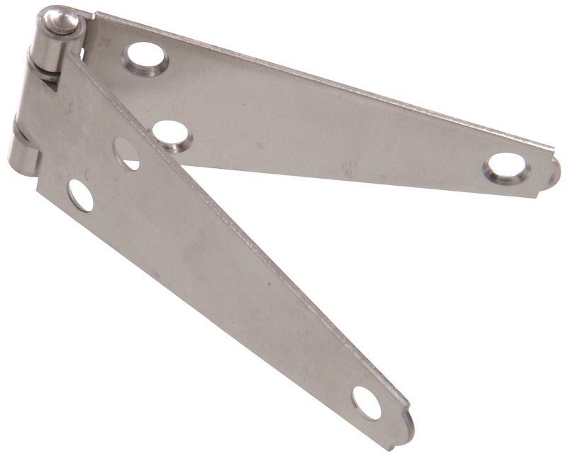 Hardware Essentials 851825 Heavy Duty Strap Hinges Stainless Steel 4"" - Image 1