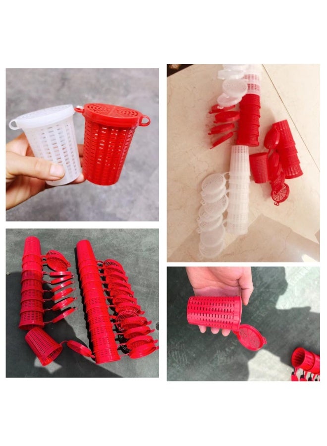Generic 10 Pieces Fish Bait Cage Holder Trap Feeder Large Bucket Fish Bait Box Plastic Fish Bait Basket Fishing Tackle Kit Suitable for Fish, Shrimp, Earthworms, Crab  - Image 4