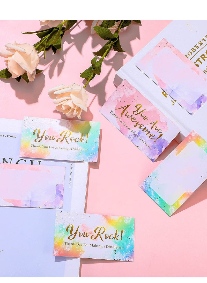 SOLARAE Colorful Thank You Cards - 200 Recognition Postcards for Volunteers, Nurses, Doctors, Teachers, and Students - Perfect Incentive Rewards for Appreciation and Acknowledgment. - Image 2