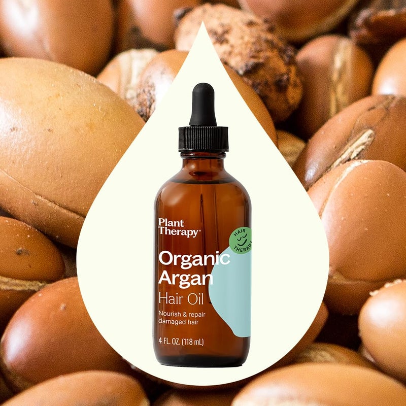 Plant Therapy Organic Argan Hair Oil 4 oz Organic Argan Oil 100% Pure and USDA Organic, First-Press, Virgin, For Face, Hair, Skin, Nails and Cuticles - Image 3
