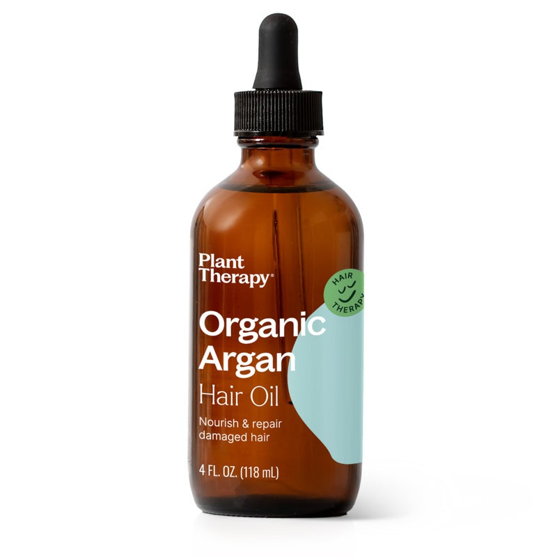 Plant Therapy Organic Argan Hair Oil 4 oz Organic Argan Oil 100% Pure and USDA Organic, First-Press, Virgin, For Face, Hair, Skin, Nails and Cuticles - Image 1