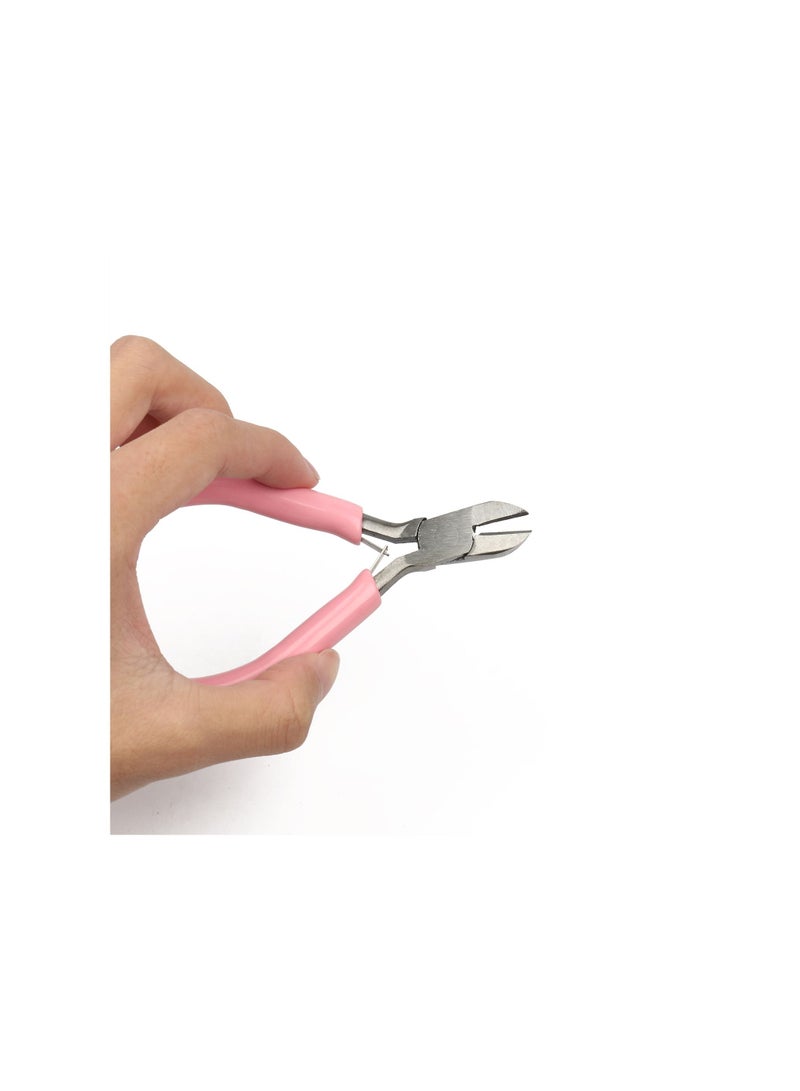 Jewelry Pliers Set, 3Pcs Pink Craft Pliers Set with Round Nose Pliers, Wire Jewelry Pliers, Needle Nose Pliers and Bent Nose Pliers, Beading Tools for Jewelry - Image 4