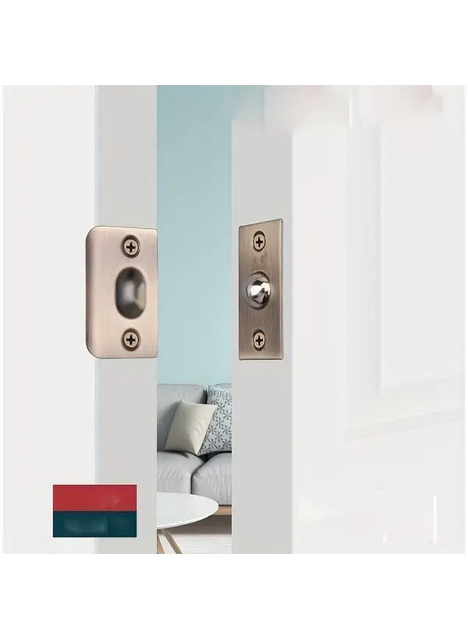 Silvery Stainless Steel Door Latch Concealed Top Bead For Wooden Doors - Image 3