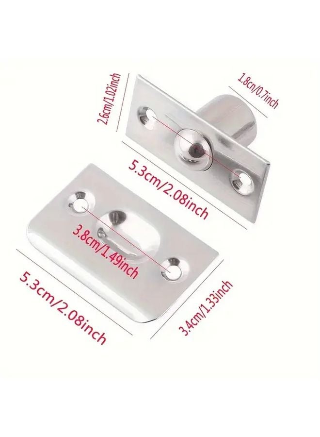 Silvery Stainless Steel Door Latch Concealed Top Bead For Wooden Doors - Image 4