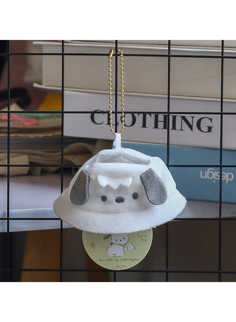 general 10cm Fisherman Hat Plush Doll Accessories for Baby Dolls, Keychains & Collectibles | Cartoon Soft Toy Decor