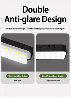 LOOPITYS Closet Light, Led Strip Light Under Cabinet, Bedside Wall Lamp, 10W Rechargeable Battery Light Bar Adjustable Dimmable Brightness for Bedroom Kitchen Dorm Wardrobe,Tri color temperature, long press dimming, 800mAh battery, magnetic suction for easy disassembly and handheld use  - Image 2