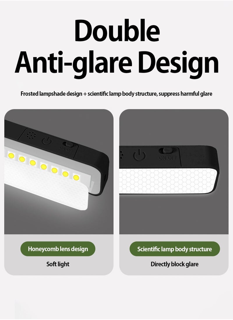 LOOPITYS Closet Light, Led Strip Light Under Cabinet, Bedside Wall Lamp, 10W Rechargeable Battery Light Bar Adjustable Dimmable Brightness for Bedroom Kitchen Dorm Wardrobe,Tri color temperature, long press dimming, 800mAh battery, magnetic suction for easy disassembly and handheld use  - Image 2