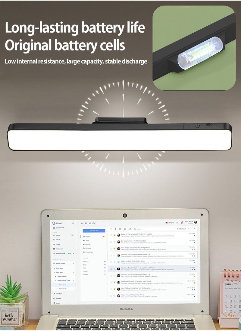 LOOPITYS Closet Light, Led Strip Light Under Cabinet, Bedside Wall Lamp, 10W Rechargeable Battery Light Bar Adjustable Dimmable Brightness for Bedroom Kitchen Dorm Wardrobe,Tri color temperature, long press dimming, 800mAh battery, magnetic suction for easy disassembly and handheld use  - Image 4
