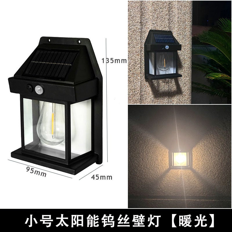 Solar Wall Light Outdoor Garden Lamp Waterproof Street Lighting for Balcony and Patio
