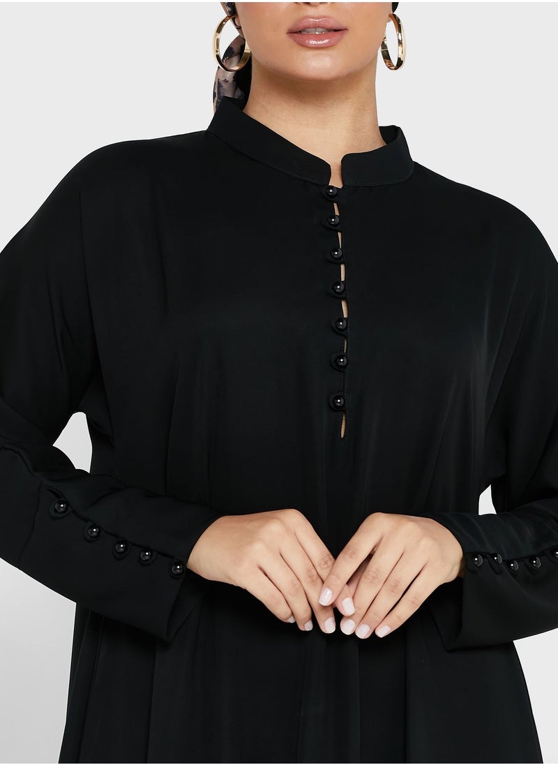 Khizana - High Neck Modest Dress - Image 1