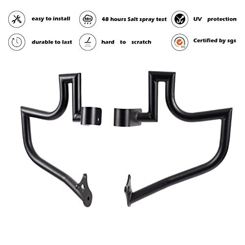 Kinglemc Crash Bar Engine Guard Highway Freeway Bar for Indian Scout 2015-2024 Scout Bobber ABS 2018-2020 Scout Sixty 2016-2024 (Black) - Image 2