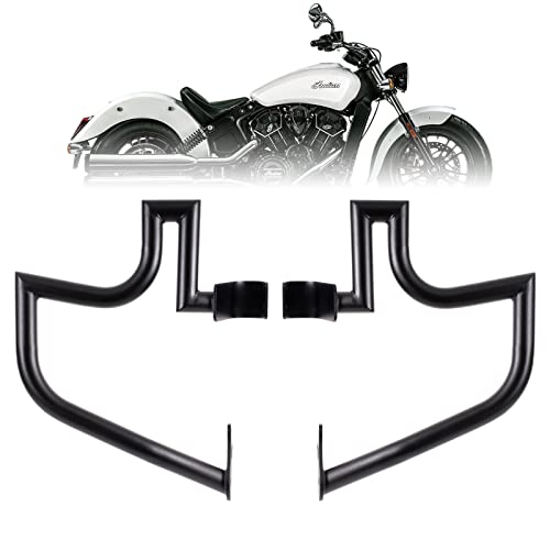 Kinglemc Crash Bar Engine Guard Highway Freeway Bar for Indian Scout 2015-2024 Scout Bobber ABS 2018-2020 Scout Sixty 2016-2024 (Black) - Image 1