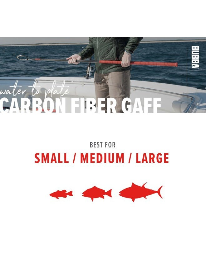 Bubba 7 Foot Gaff with 4 Inch Stainless Steel Offset Hook, Non-Slip Grip Handles and Carbon Fiber Shaft for Fishing, Boating and Outdoors - Image 5