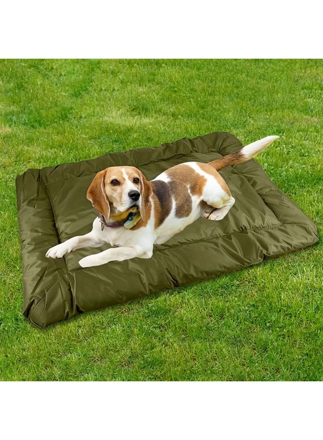 سرير كلب قابل للطي 50x70 سم مرتبة حيوانات أليفة محمولة بمقبض سهل التنظيف للداخل والخارج - Image 5