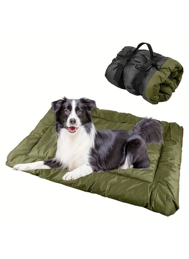 سرير كلب قابل للطي 50x70 سم مرتبة حيوانات أليفة محمولة بمقبض سهل التنظيف للداخل والخارج - Image 2