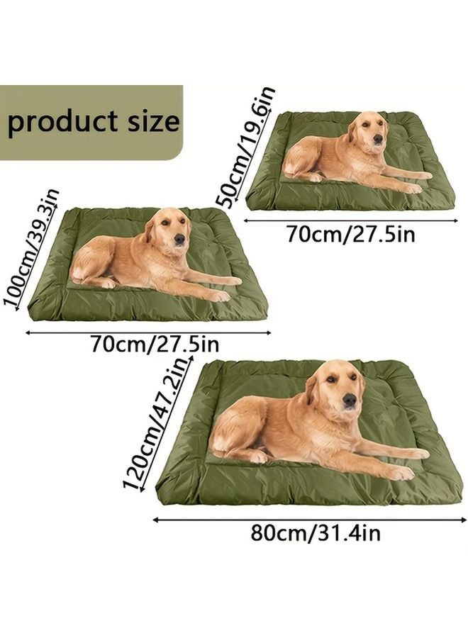 سرير كلب قابل للطي 50x70 سم مرتبة حيوانات أليفة محمولة بمقبض سهل التنظيف للداخل والخارج - Image 3