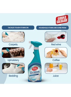Simple Solution Simple Solution Cat Extreme Stain & Odour Remover, 3X Cleaning Power, Eliminates Tough Set In Stains & Odors, Helps Prevent Repeat Marking, Pro Bacteria & Enzymes Formula, Best For Vomit, Urine, 500Ml  - Image 4
