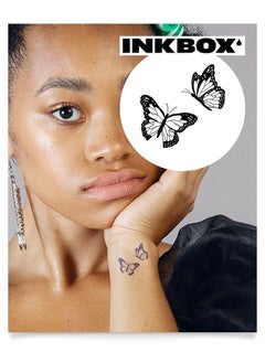 inkbox Inkbox Temporary Tattoos, Semi-Permanent Tattoo, One Premium Easy Long Lasting, Water-Resistant Temp Tattoo with For Now Ink - Lasts 1-2 Weeks, Tiny Dancers, 2 x 2 in  - Image 1