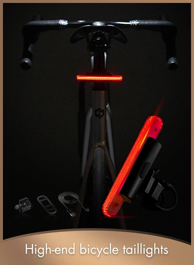 Generic High-brightness long-lasting cycling warning light, USB charging bicycle taillight 11*3*2.2cm 