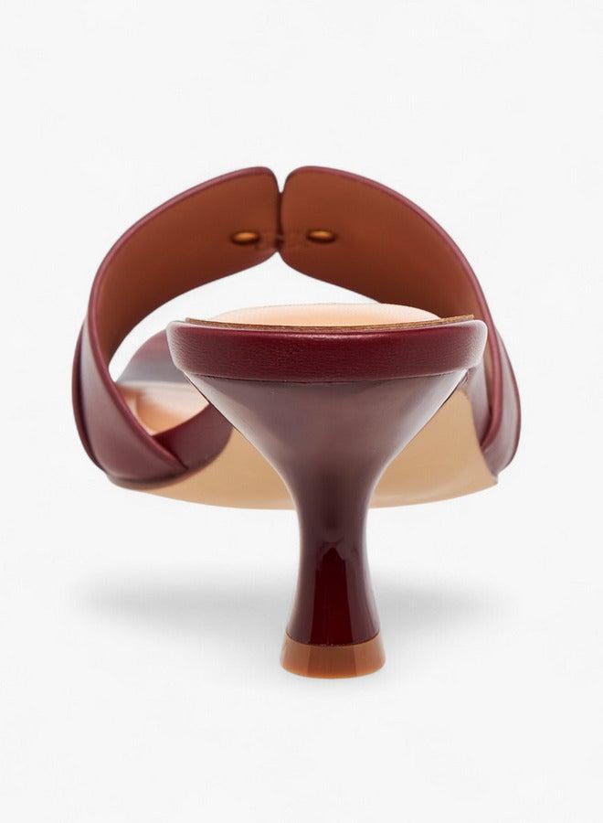 سيليست صنادل نسائية سادة بكعب مائل - Image 5