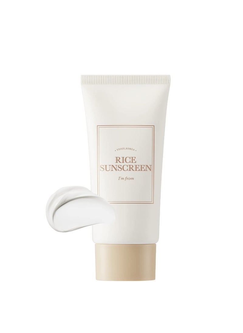 I'M FROM [I'm from] Rice Sunscreen 50ml, Physical, rice extract 41%  - Image 1