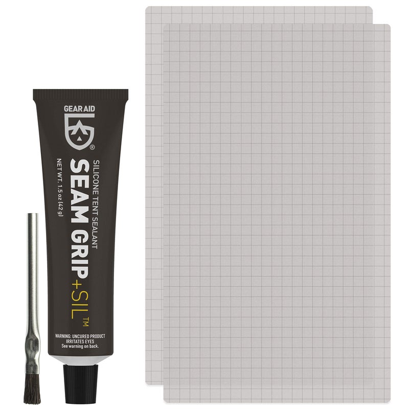 GEAR AID Seam Grip SIL Silicone Sealant and Silnylon Patches for Silnylon Tents and Tarps - Image 1