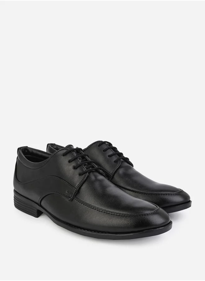 Styli Pointed Toe Lace Up Derby Shoes