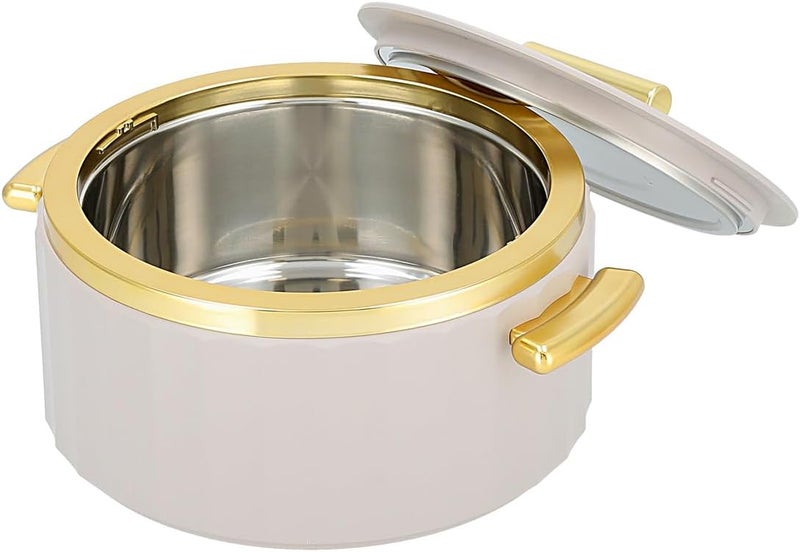 La Mesa Food Warmer 2 Liter Matt Beige Body+Matt Gold - Image 3