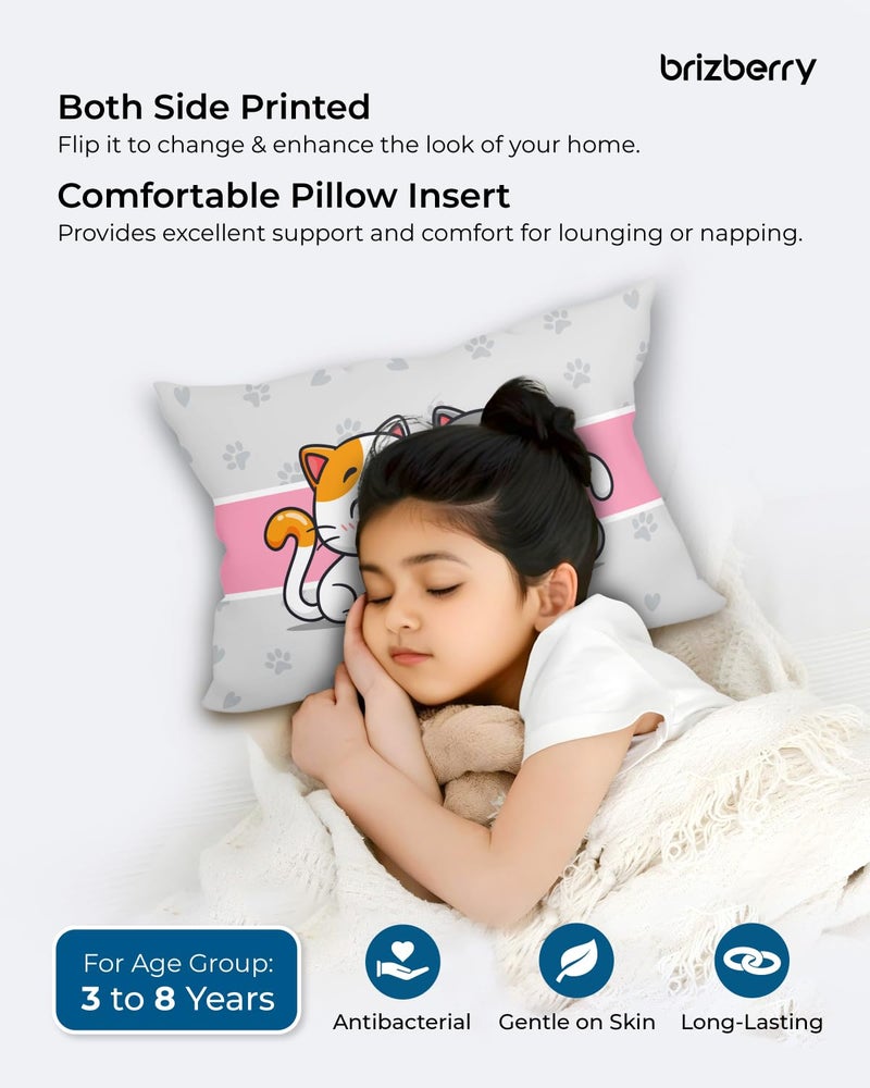 Brizberry ® Kids Pillow Cushion with Super Soft Fabric | Animal & Cartoon Prints | 12x18 inches (Design 4) - Image 4