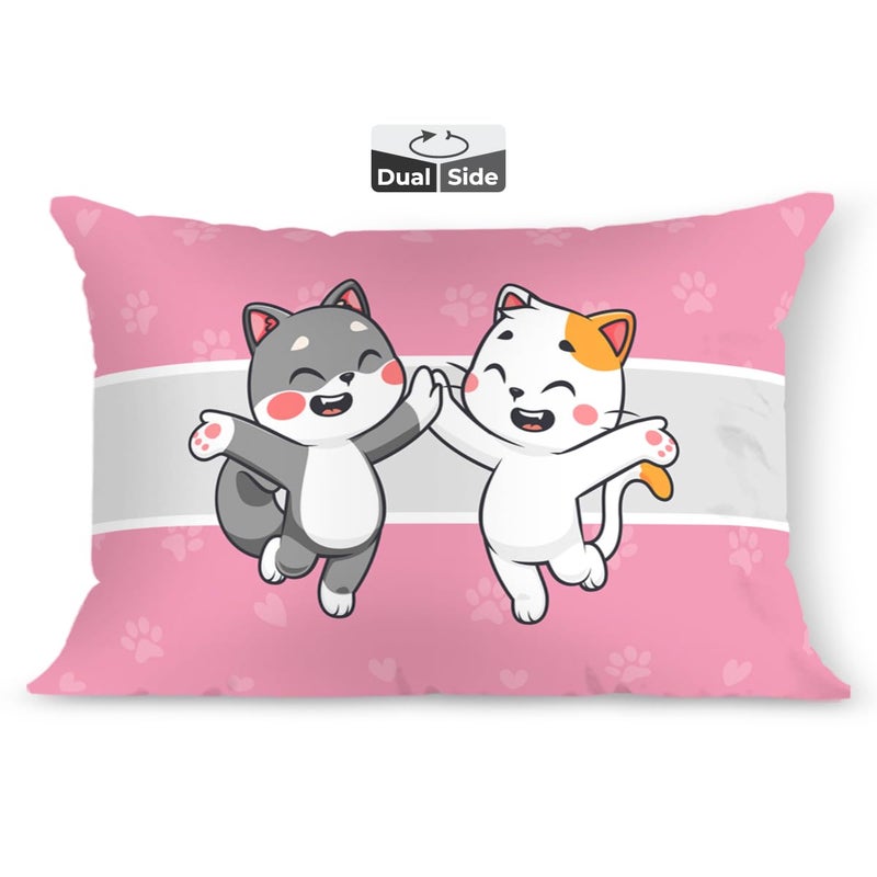 Brizberry ® Kids Pillow Cushion with Super Soft Fabric | Animal & Cartoon Prints | 12x18 inches (Design 4) - Image 1