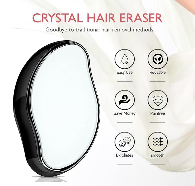 B-BUCKET Gowee Crystal Hair Remover For Women And Men,Stone Smooth Skin Crystal Painless Hair Removal Stone,1 Count - Image 2