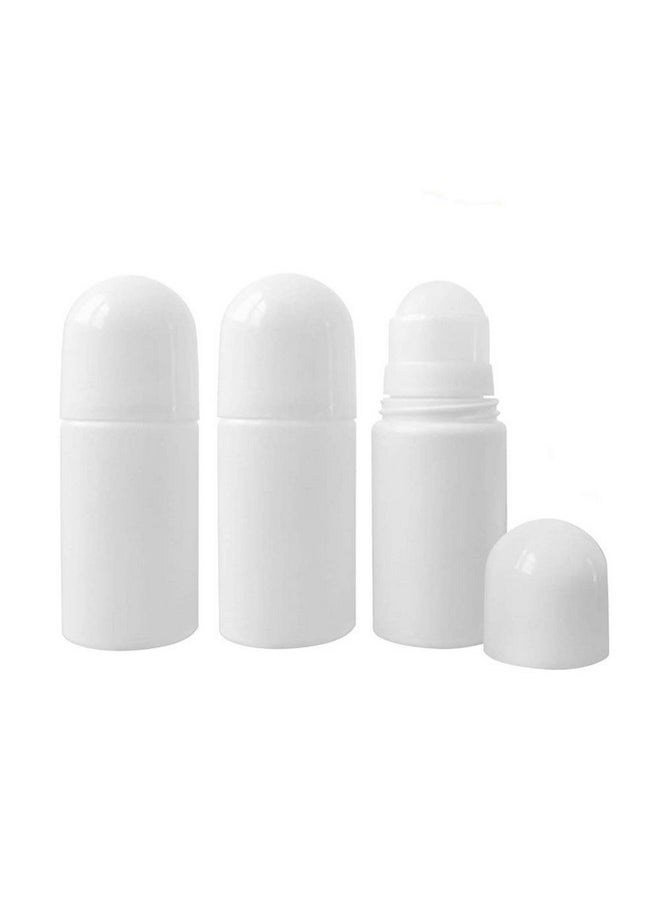 lasenersm 3 Pieces 1.69Oz /50Ml Empty Refillable Roll On Bottles Plastic Roller Bottle Plastic Rollerball Bottles Reusable Leak-Proof Diy Deodorant Containers For Essential Oil Perfumes Balms  - Image 1