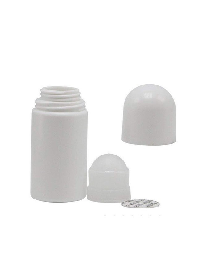 lasenersm 3 Pieces 1.69Oz /50Ml Empty Refillable Roll On Bottles Plastic Roller Bottle Plastic Rollerball Bottles Reusable Leak-Proof Diy Deodorant Containers For Essential Oil Perfumes Balms  - Image 2