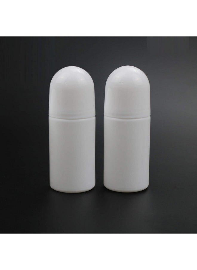lasenersm 3 Pieces 1.69Oz /50Ml Empty Refillable Roll On Bottles Plastic Roller Bottle Plastic Rollerball Bottles Reusable Leak-Proof Diy Deodorant Containers For Essential Oil Perfumes Balms  - Image 4