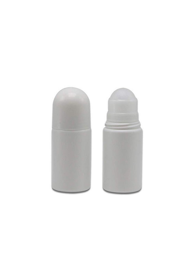 lasenersm 3 Pieces 1.69Oz /50Ml Empty Refillable Roll On Bottles Plastic Roller Bottle Plastic Rollerball Bottles Reusable Leak-Proof Diy Deodorant Containers For Essential Oil Perfumes Balms  - Image 3