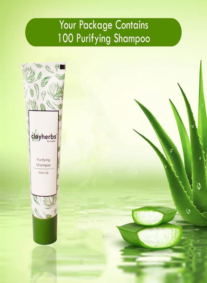 Clayherbs 22ml | 100pc Bulk Hotel Amenities | Toileties For Hospitality | Travel Size Mini Shampoo | Shampoo | Nourishing | Biodegradable | Supplies for Guests | - Image 2